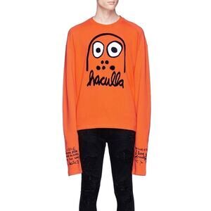 Haculla Battle Buddy Orange Very Long Sleeve Sweatshirt Men’s Size M